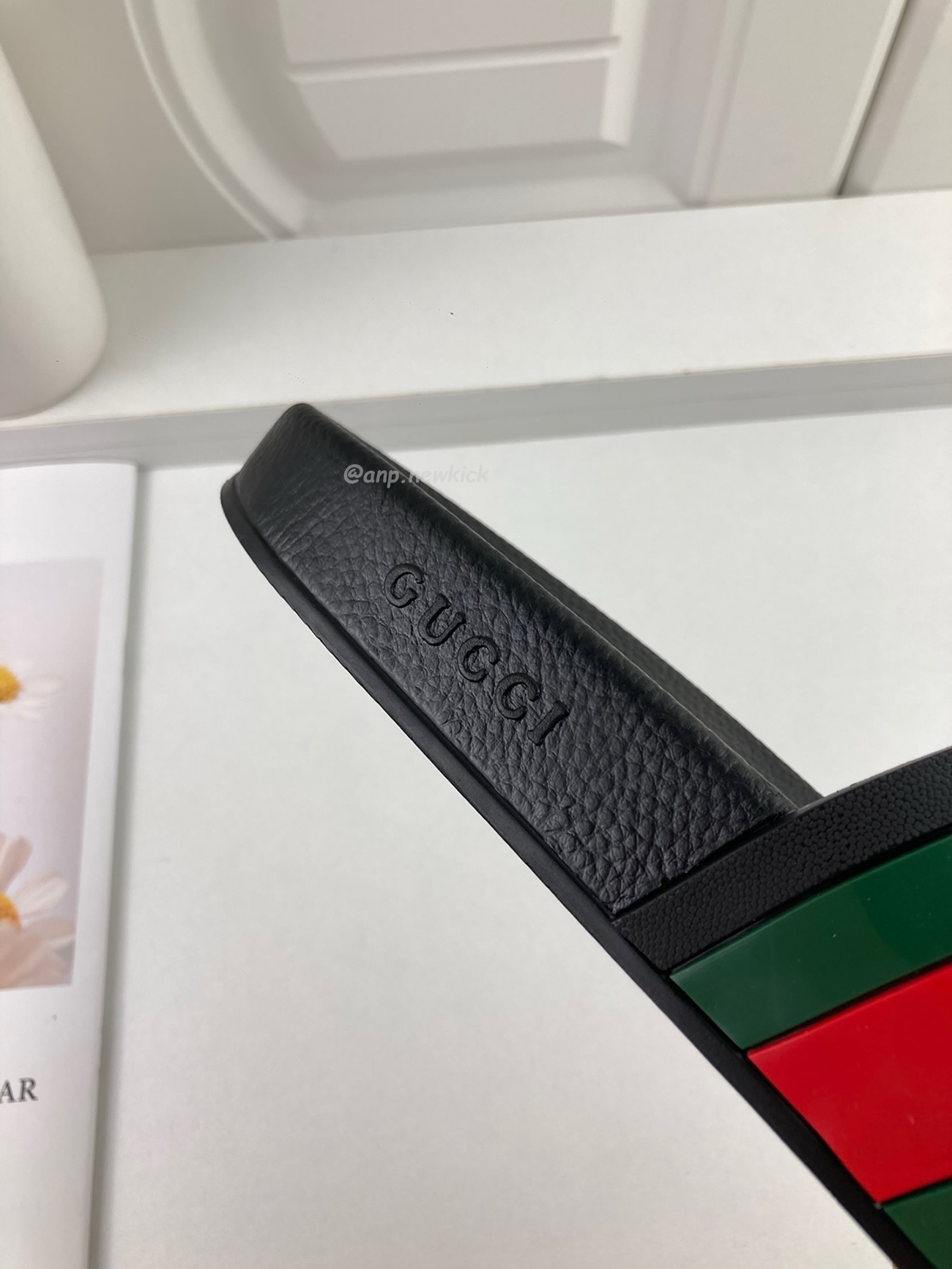 Gucci Rubber Slides Red Green 308234 Gib10 1098 (6) - newkick.org